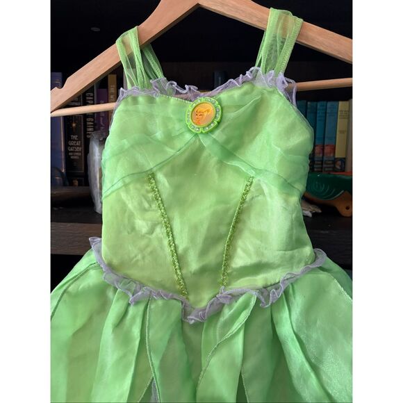 Disney Tinkerbell Green Fairy Costume Girls Size XS / 4 - Picture 4 of 4